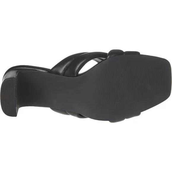 🆕Women's Crossover Heeled Sandal Pump Black Faux Leather, Stylish & Chic - Picture 4 of 8